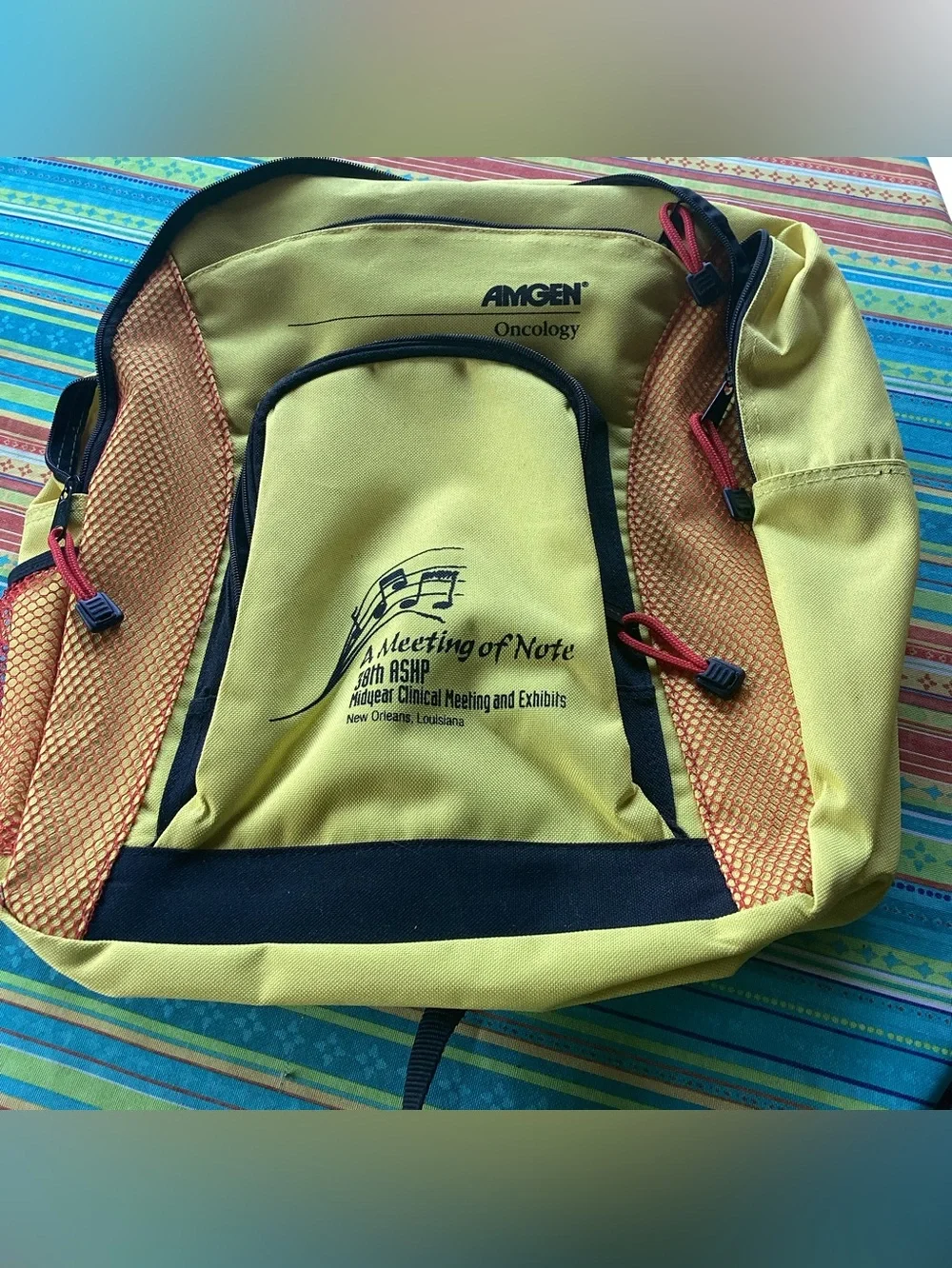 ASHP Midyear Clinical Meeting Vintage Backpack- sponsored by Amgen Oncology